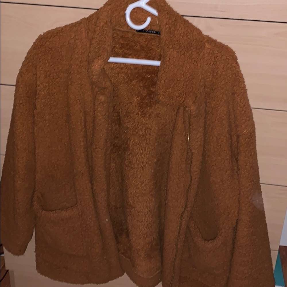 Zaful fuzzy coat